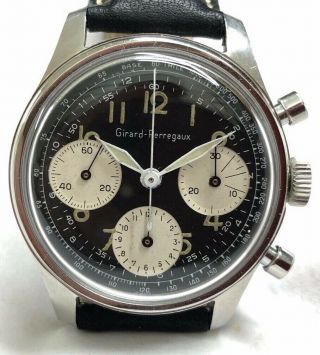 Vintage Girard Perregaux Valjoux 72 Chronograph Chrono Wristwatch
