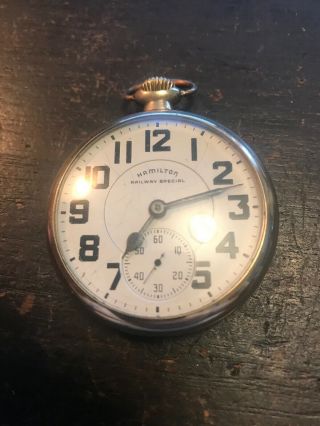 1930 Hamilton 992 Model 2 Railway Special 16 Size 21 Jewel Pocket Watch E281