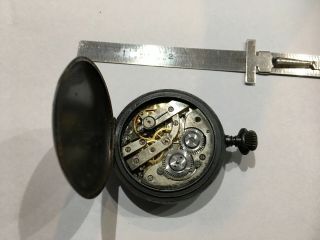 Antique Triple date moon phase pocket watch 2 - 1/8 inches across not running. 5