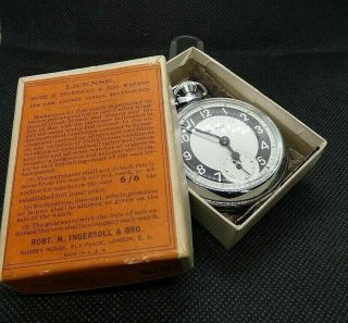 Vintage Ingersoll Gentlemans Pocket Watch