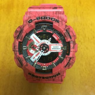 Casio G - Shock Ga - 110sl - 4a Red Quartz Analog Digital Men 