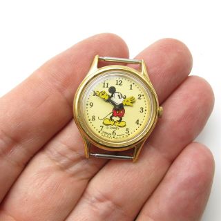 Vtg Disney Lorus Japan Micky Mouse Watch W/ battery V515 - 6080 3
