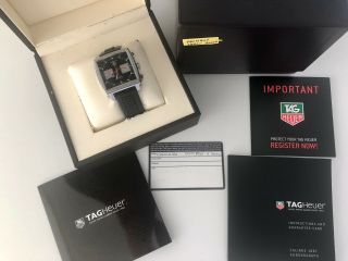 Tag Heuer Monaco CAW2114 Chronograph Watch Calibre 12 - Box and Papers 2