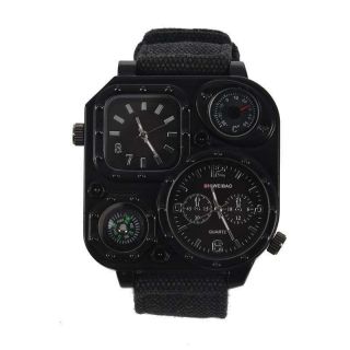 Shiweibao Men Dual Time Zone Quartz Wrist Watch With Compass U7d8 Hm