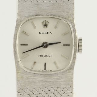 Rolex Ladies Precision Watch - 18k White Gold Mechanical Movement 1 Yr