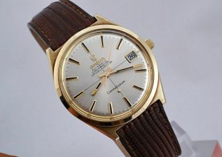 Omega Constellation Chronometer Automatic Date Watch 18k Solid Gold