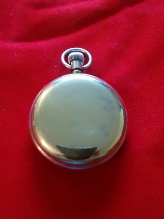 English Made Smiths 15J Pocket Watch & Chain,  Cal 600,  6E/50 GSTM Miltary DNA. 4