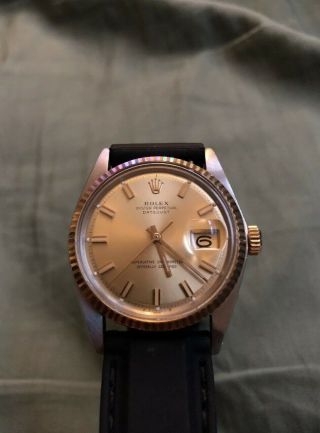 Rolex 36mm Datejust 18k Gold And Stainless Steel Champagne Dial