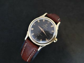 Vintage Omega Constellation 18k Solid Gold Tropical Dial Automatic Bumper 354
