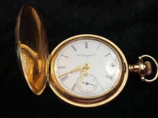 1900 Elgin Pocket Watch Grade 222 Hunt Case 2