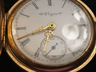 1900 Elgin Pocket Watch Grade 222 Hunt Case 4