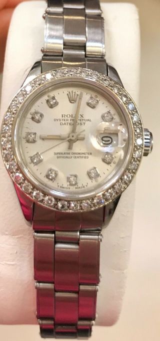 Rolex Ladies Datejust Watch With Diamond Dial And Bezel - Gorgeous Women’s Watch