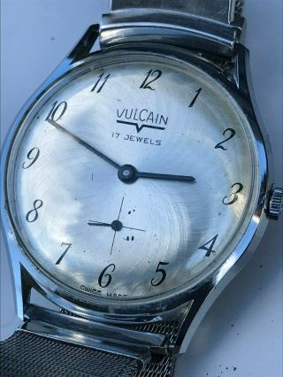 Vintage Vulcain 17 Jewel Gents Watch From The 1960 