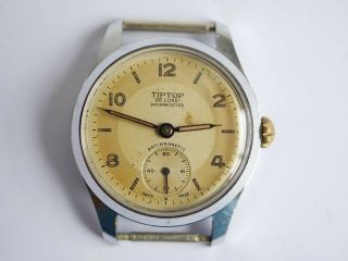 Vintage Tiptop De Luxe Swiss Made Mens Watch