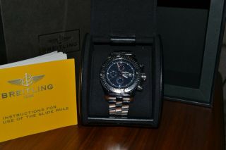 Breitling Avenger A13370 Automatic Steel w/ Box Men ' s Watch blue dial 11