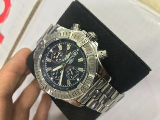 Breitling Avenger A13370 Automatic Steel w/ Box Men ' s Watch blue dial 9