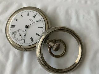 Vintage Waltham Pocket Watch 1886 18s 15j Lever Set Serviced 3 Years Ago