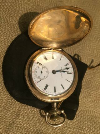 1898 Elgin National Watch Co Usa Embossed Pocket Watch