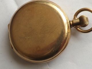 A Vintage Gold Plated Cased American Waltham " Giant " Hunter Pocket Watch