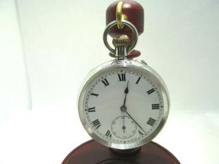 1918/20 Vintage Pocket Watch Solid Silver And