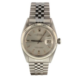 Rolex Datejust 36 Mm Steel Automatic Jubilee Watch 1601 Circa 1966