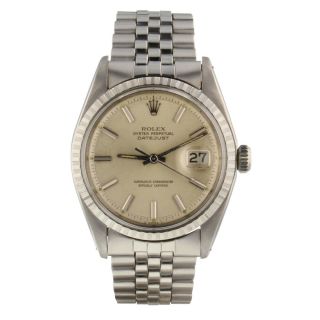 Rolex Datejust 36 Mm Stainless Steel Automatic Jubilee Watch 1603 Circa 1969