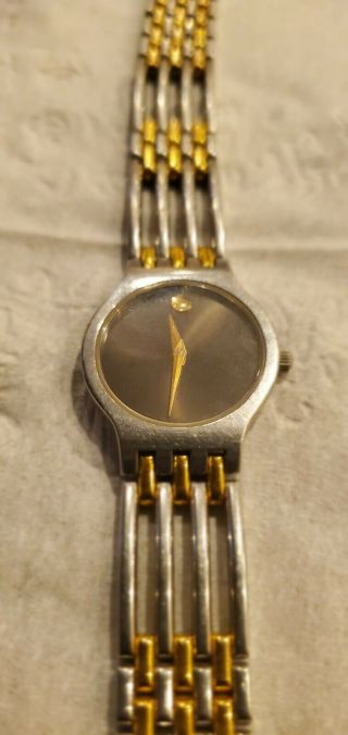Movado Esperanza Gold And Silver Women  S Watch Model 84.  25.  811.  4
