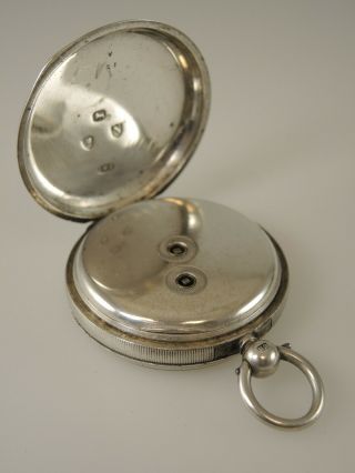 English Silver J W Benson Pocket Watch London 1888 7