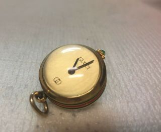 Vintage Gucci Red & Green Banded Ball Watch Rare For Collectors