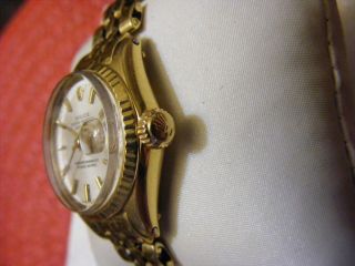 ROLEX OYSTER PERPETUAL DATEJUST 18K GOLD LADY 3