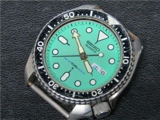 Seiko Diver 7548 - 700c Day Date Green 150m Quartz Authentic Mens Watch