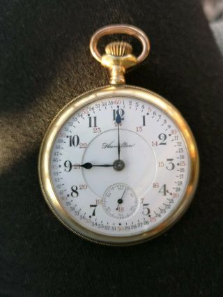 Hamilton Pocket Watch With 24 Hour Dial