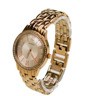 Sekonda Editions Rose Gold Plated Ladies Watch 2400 Analogue Crystal Dial