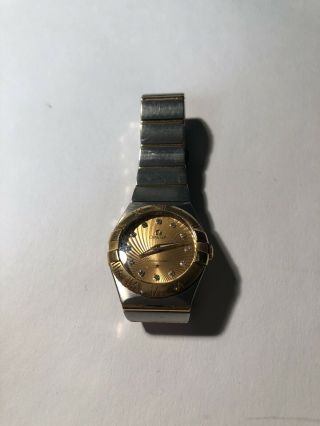 Omega Constellation Champagne Dial Stainless Steel And Yellow Gold Ladies Watch