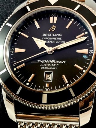 Breitling Superocean Heritage 46 A17320 Box & Papers Mesh Ss Bracelet
