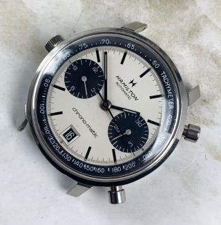 Vintage Hamilton Chrono - Matic Chronograph Wristwatch w/Heuer Cal.  11 Mvmt NR 2
