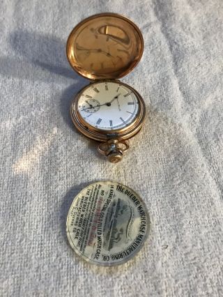 Antique Hampden Pocket Watch Dueber Case Gold Filled