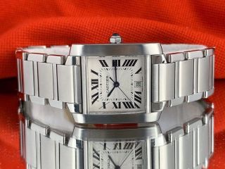 Cartier Tank Francaise Stainless Steel Watch Cartier Watch Ref.  2302 Men 