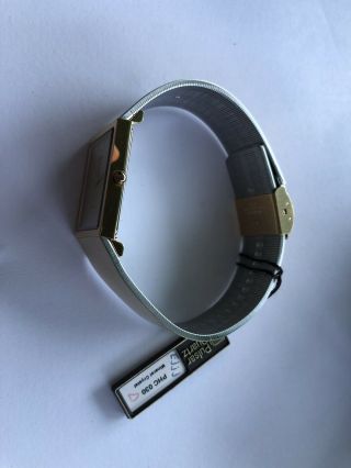 Vintage NOS Pulsar Quartz Gold Tone Mens Watch Model V 320 5