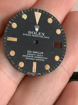 Vintage Rolex Sea Dweller 1665 Matte Dial for Vintage Watch Parts Repairs 2