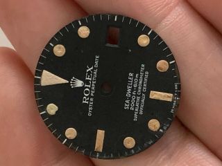 Vintage Rolex Sea Dweller 1665 Matte Dial for Vintage Watch Parts Repairs 3