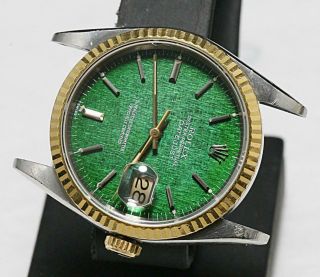 ROLEX Datejust Ref 16233 18K/SS Quick Set Cal 3135 Automatic Sapphire Crystal 7
