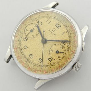 Omega Chronograph 33.  3 Stainless Steel Vintage Watch 100 1930 