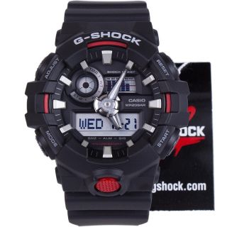 Casio G - Shock Ga - 700 - 1a Black Illuminator Analog Digital Mens Watch Ga - 700