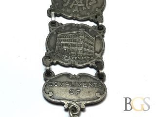Antique 1904 K.  O.  T.  M Knights of Maccabees Pocket Watch Fob - Port Huron Michigan 3
