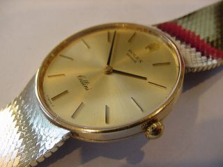 Ref.  3833 SOLID 18k GOLD 1974 ROLEX CELLINI 31mm WRISTWATCH with 18K BAND 5