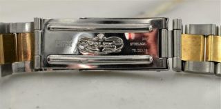 Rare Men ' s Two - Tone Rolex Datejust Wristwatch w/ Exotic Black Dial Ref 16013 10