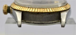 Rare Men ' s Two - Tone Rolex Datejust Wristwatch w/ Exotic Black Dial Ref 16013 8