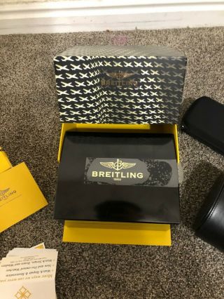 Breitling Avenger a13370 Black 48 Service Papers Box Certificate 8