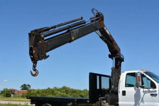 2005 Ford F750 Flatbed With Crane 9